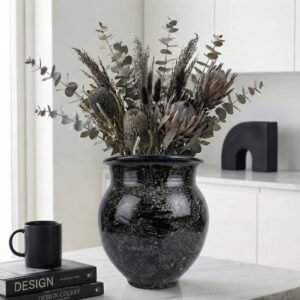 Vase en céramique  " Modèle V long ondulé "– Hauteur 40 cm